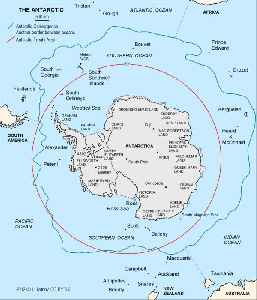 Antarctic: Region around the Earth's South Pole