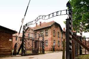 Auschwitz concentration camp: German network of concentration and extermination camps in occupied Poland during World War II