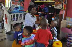 Child care: Action or skill of looking after children by a day-care center, babysitter, or other providers