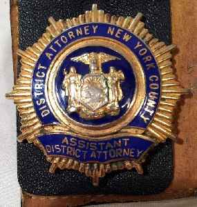 District attorney: In the United States, represents the government in the prosecution of criminal offenses