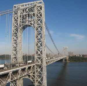 George Washington Bridge: Suspension bridge crossing the Hudson River between Fort Lee, New Jersey and Manhattan, New York