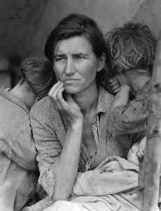 Great Depression: Worldwide economic depression starting in the United States, lasting from 1929 to the end of the 1930s