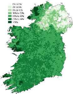 Irish language: Gaelic language spoken in Ireland and by Irish people