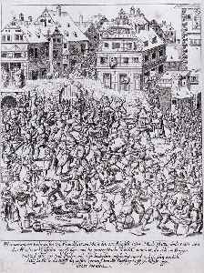 Looting: Indiscriminate taking of goods by force