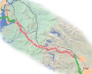 Mumbai Pune Expressway: Road in India