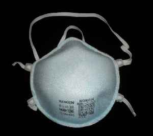 N95 mask: Particulate mask that meets the N95 standard of the United States National Institute for Occupational Safety and Health (NIOSH)
