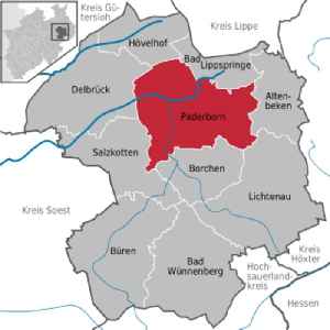 Paderborn: Place in North Rhine-Westphalia, Germany