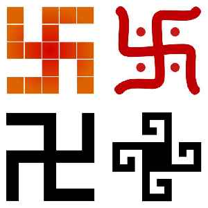 Swastika: A geometrical figure and an ancient religious icon in the cultures of Eurasia and 20th-century symbol of Nazism