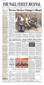 The Wall Street Journal: American business-focused daily broadsheet newspaper based in New York City