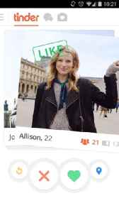Tinder (app): American geosocial networking and online dating application