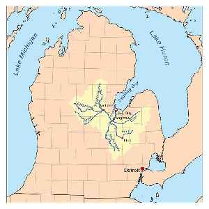 Tittabawassee River: River in Michigan, United States