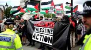 Palestine Action holds protest ahead of expected crackdown on group