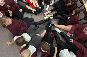 Odd socks and big smiles as Radstock pupils kick off Anti-Bullying Week