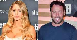 Sydney Sweeney Wears Plunging Swimsuit as She Cozies Up to Boyfriend Scooter Braun During PDA-Packed Pool Day