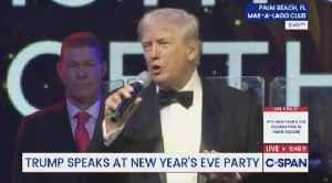 ‘They Stole $18 BILLION!’ Trump Treats Mar-A-Lago NYE Revelers to Wild Rant About Minnesota Fraud
