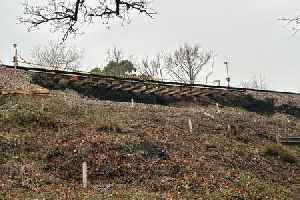 Major Surrey rail line closed after landslip left tracks hanging in mid-air reopens after repairs