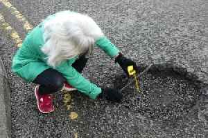 Cambridgeshire road 'turned into war zone' by monster 7ft pothole as council responds
