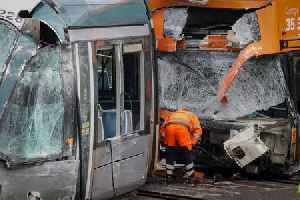 Several people treated for injuries after Chilwell bus and tram crash
