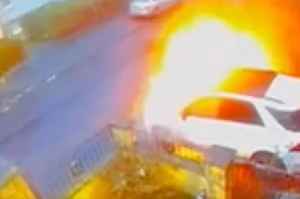 Scots mum 'lucky to be alive after miracle escape' from burning car
