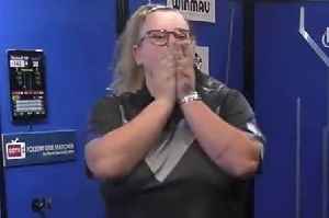 Beau Greaves in tears as she makes darts history after beating three world champions