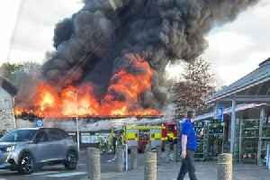 Uddingston fire as MOT garage engulfed by huge blaze as emergency services race to scene