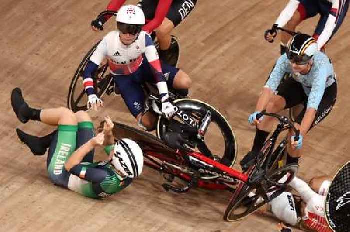 Team GB's Laura Kenny loses out on medal after high-speed horror crash in women's omnium