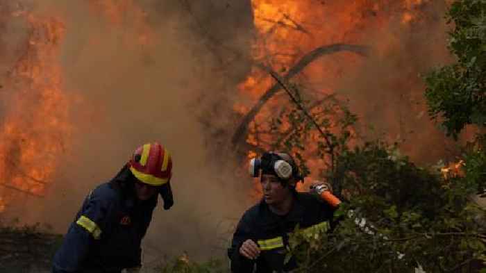 Massive Fire Rages Through Greek Island, Prompts More Evacuations