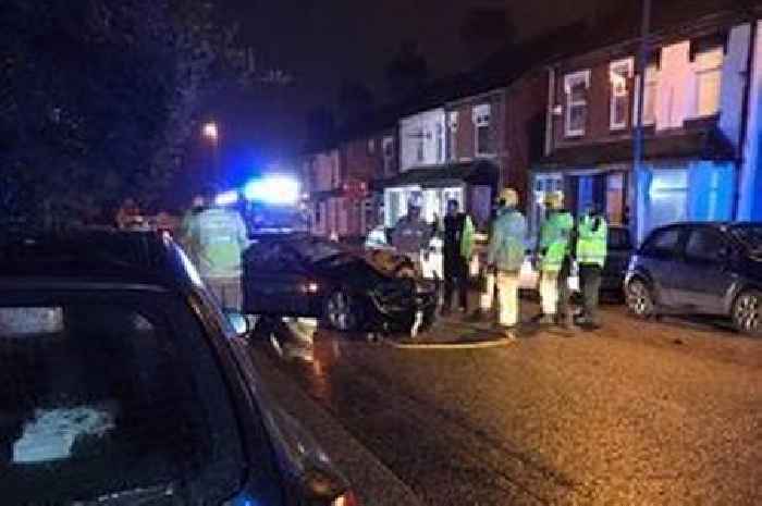 Hunt for driver who left scene of late-night Stoke-on-Trent smash
