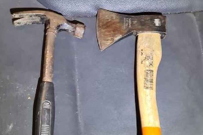 'Nasty weapons' found in car abandoned in Derbyshire