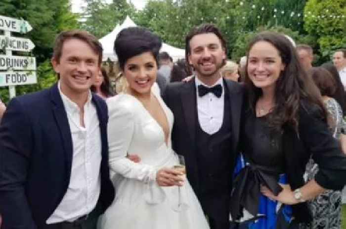 Storm Huntley and Kerr Okan celebrated their wedding reception with garden party in Motherwell