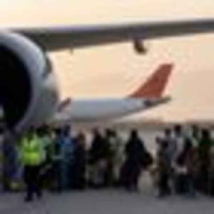 Commercial flight carrying westerners lands in Doha after leaving Kabul