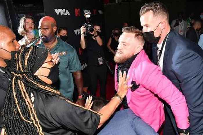 Conor McGregor and Machine Gun Kelly caught in violent clash on  VMAs red carpet