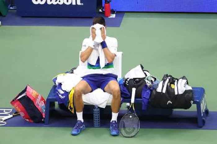Novak Djokovic breaks down in tears before losing US Open and historic Grand Slam bid