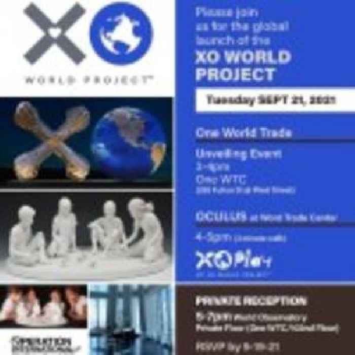 XO World Project to Unveil Two Monumental Sculptures at World Trade Center in Honor of World Peace Day