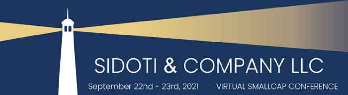 Sidoti: Fall Virtual Small Cap Investor Conference
