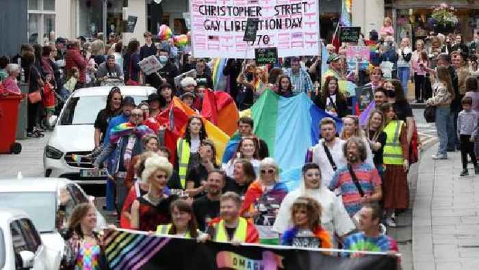 Rainbows galore as Omagh defies protest to toast Pride