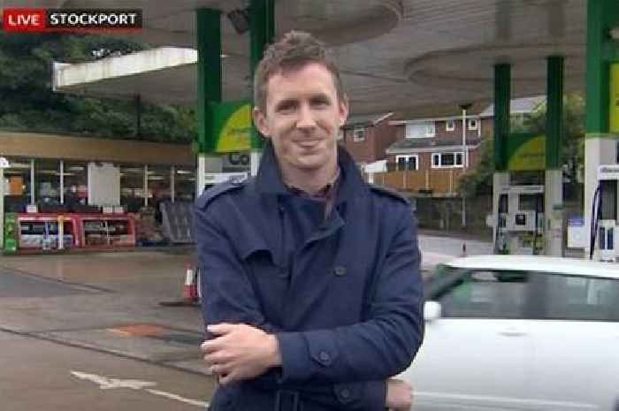 BBC reporter Phil McCann goes viral while covering fuel shortages at petrol station