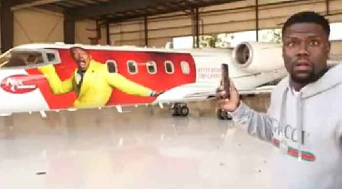 Nick Cannon Pranks Kevin Hart by Wrapping His Face On the Actor's Private Jet
