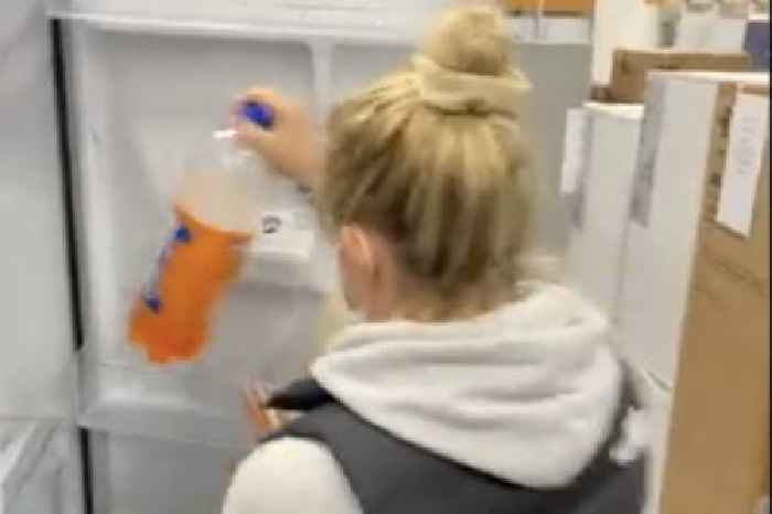 Currys gift Scots shopper free fridge after she used Irn-Bru and pint of milk to measure it