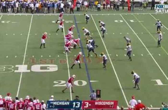 
					Graham Mertz finds Chimere Dike for Wisconsin’s first TD vs. Michigan
				