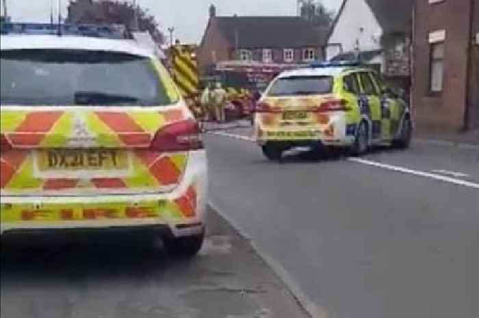 Man and woman in hospital as emergency services called to two-car crash