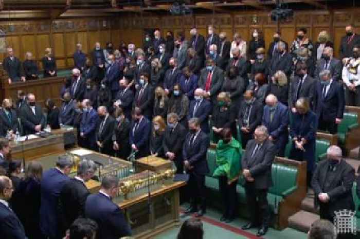 David Amess: MPs observe minute silence in Commons for fallen Conservative MP