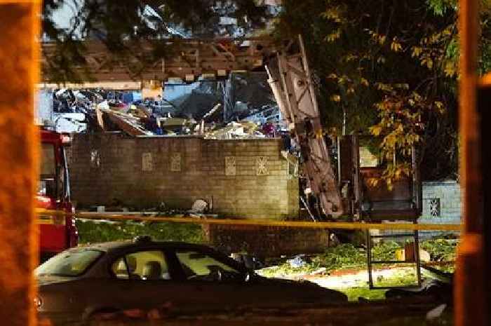 Two adults and two children in hospital after explosion damages houses