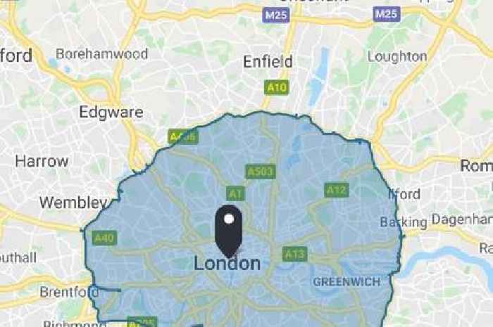 Where does ULEZ start? Map shows exact roads affected from Kent to London
