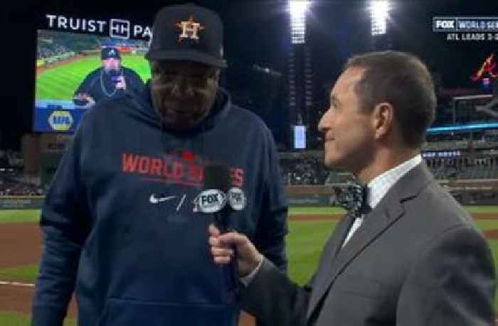 
					'We're glad to take this one back to Houston.' —Dusky Baker speaks with Ken Rosenthal on the Astros' Game 5 win
				
