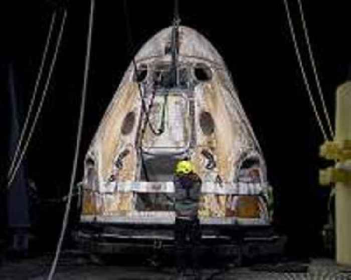 Crew Dragon Endeavour recovered after a successful splashdown