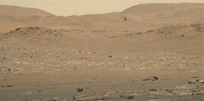 NASA Car-Sized Rover Captures Helicopter's Epic Flight on Mars