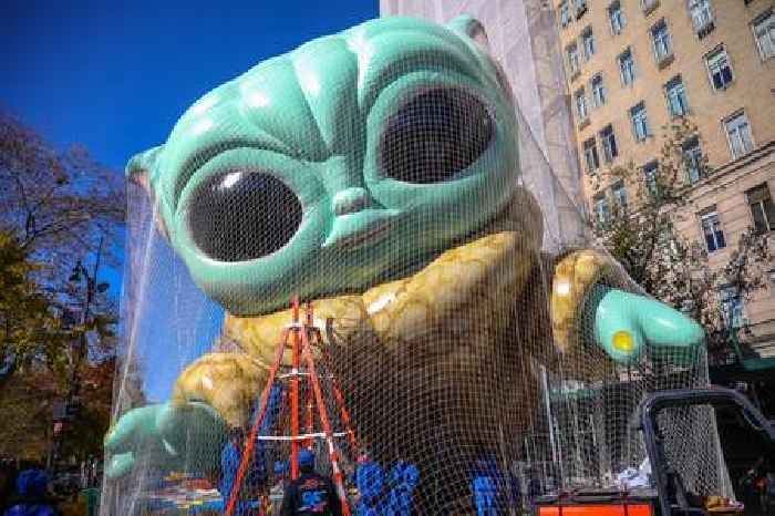 Photos: Baby Yoda, Pikachu & Eevee, And More Thanksgiving Day Parade Balloons Come To Life