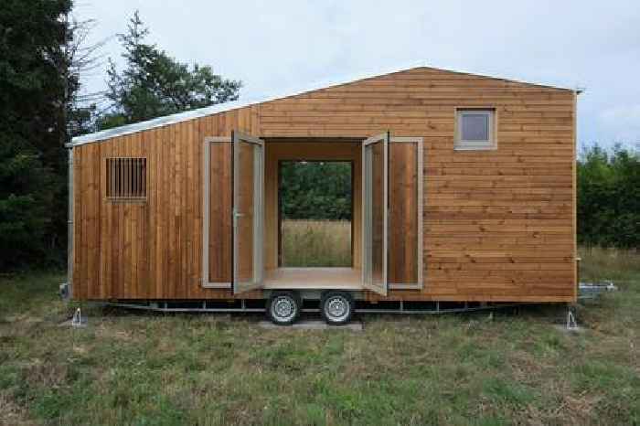 This Off-Grid Tiny House on Wheels Opens Up to the Outside World