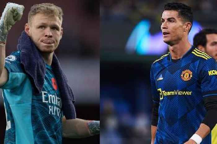 Aaron Ramsdale sends direct message to Cristiano Ronaldo ahead of Manchester United vs Arsenal